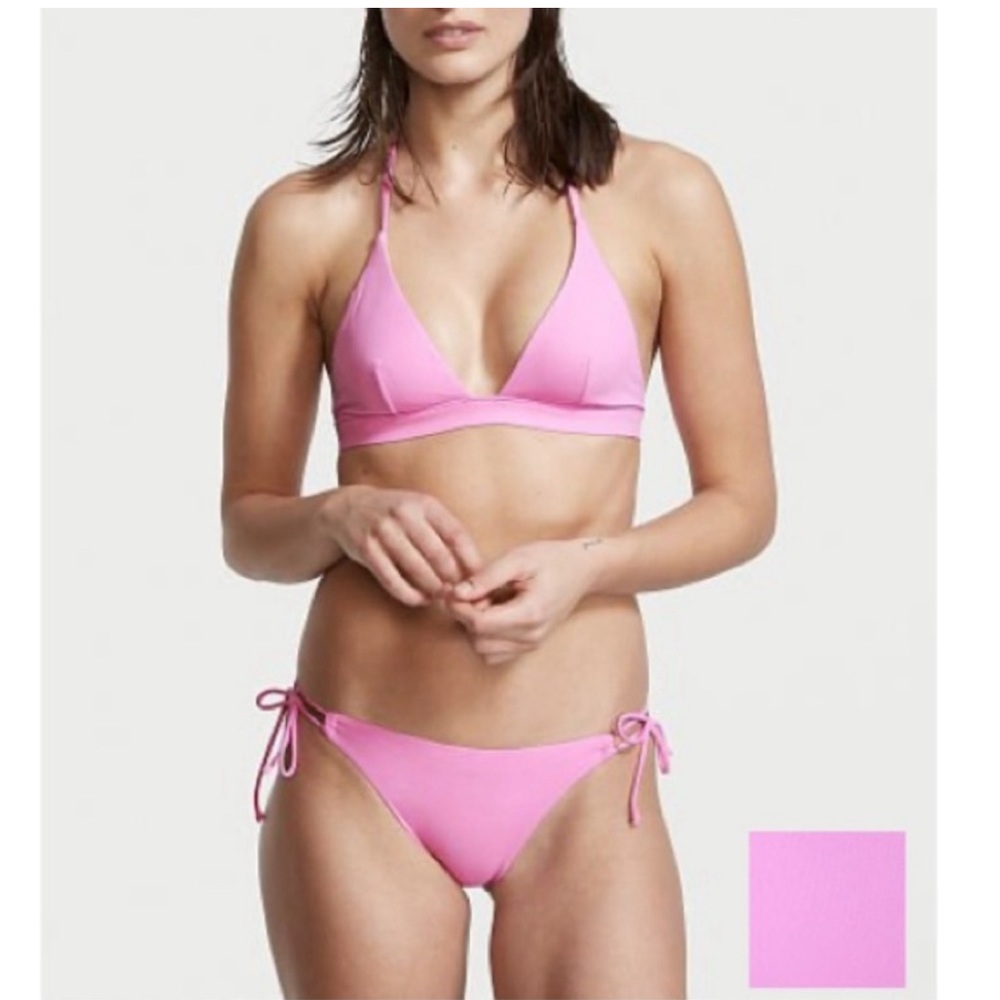 NWT VS Essential Halter Bikini Top & High-Waist
Full Coverage Bikini Bot…